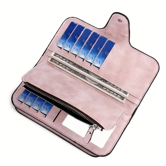 Sleek Minimalist Wallet with Secure Clutch Card Case in Black - NWT - Picture 4 of 6